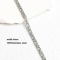 New Hip Hop DIY Chain Necklace for Men Women 316L Stainless Steel Jewelry Vintage Punk Gothic Collar Choker Kpop Aesthetic