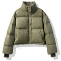 Winter Parkas Thick Bread Coat2025New Disposable PU Leather Down Cotton-Padded Jacket Women Short Warm Cotton Padded Coat Female