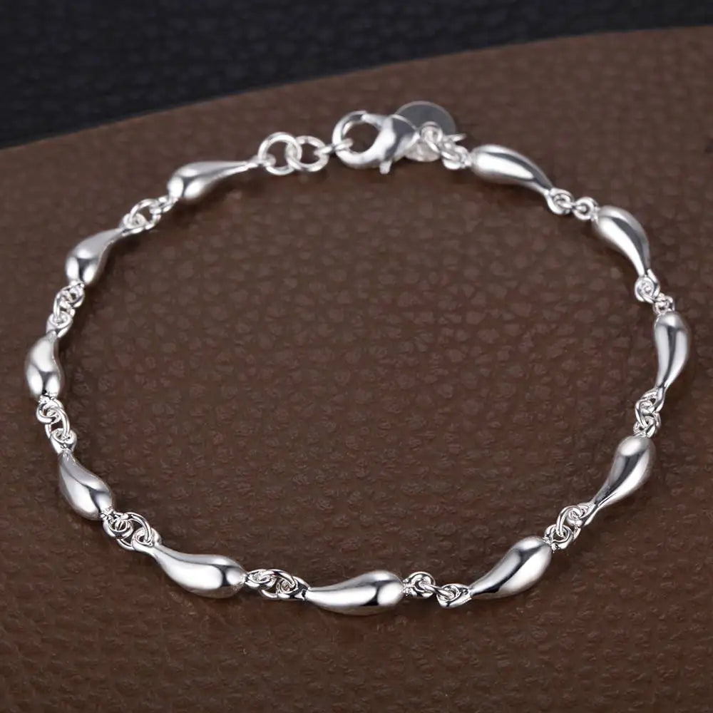 New 925 Sterling Silver Bracelet Bead High Quality Romance Chain For Women Fashion Engagement Party Wedding Jewelry Gift