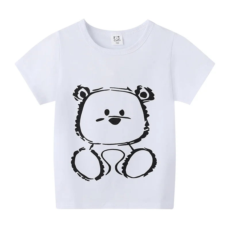 Children's Clothing Boys Girls T-Shirt Kids Clothes Cartoon Summer Tops Long Sleeve Baby Clothing Spring Cotton Ropa De Niña