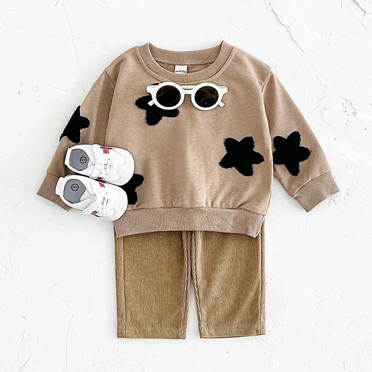 New Infant Suit Baby Girl Clothes Newborn Boys Infant Sets Cotton Comfortable Spring Autumn Floral Sweatshirt Top+Long Pants