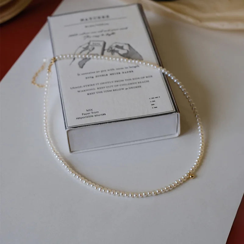 Imitaition Pearl Necklace for Women Simple Fashion Collarbone Chain White Choker Necklaces Designer Wedding Jewelry Wholesale