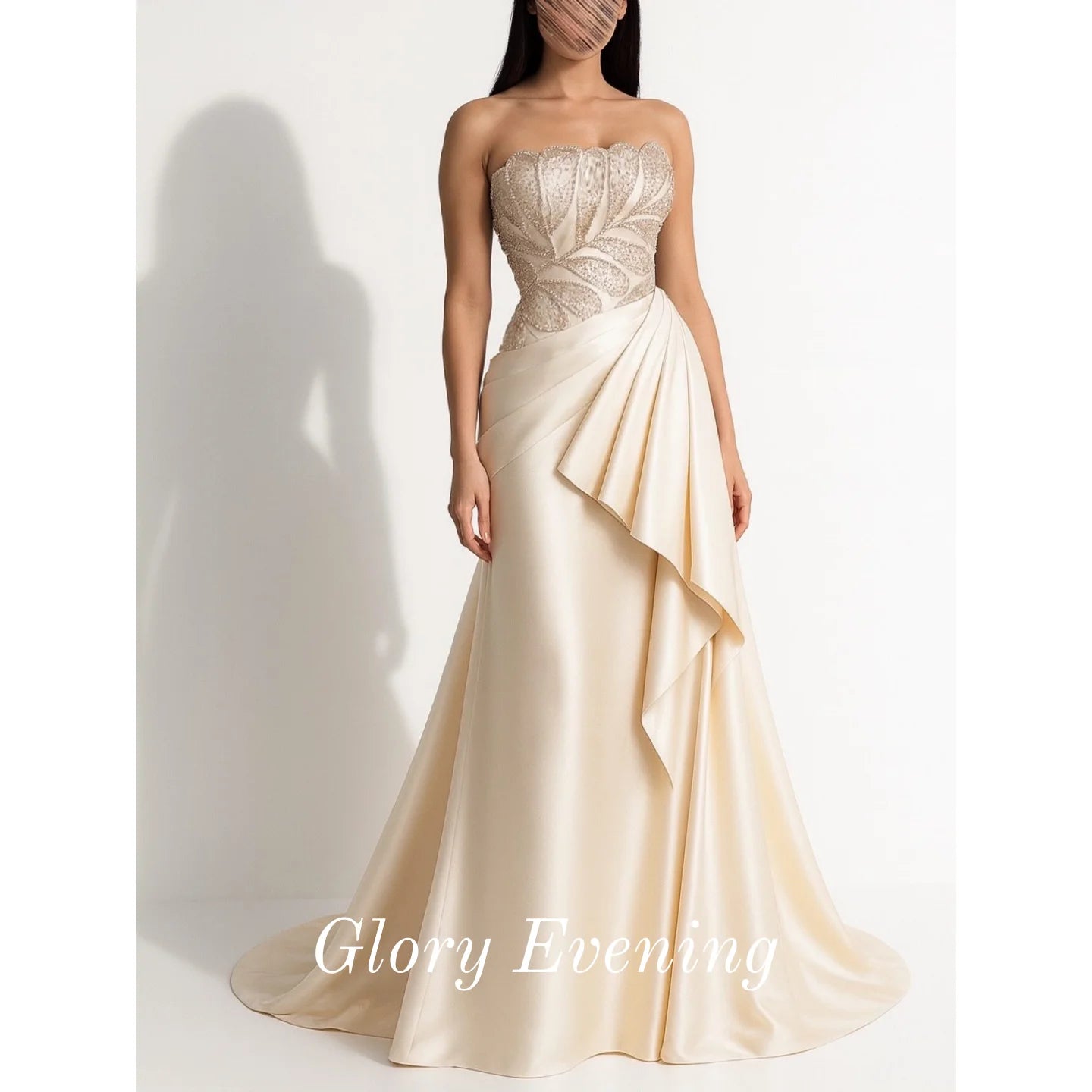 Luxury Vintage Evening Party Dresses Gorgeous Sequins Beaded Prom Dresses Exquisite Ball Gown Dubai Customized Birthday Dress