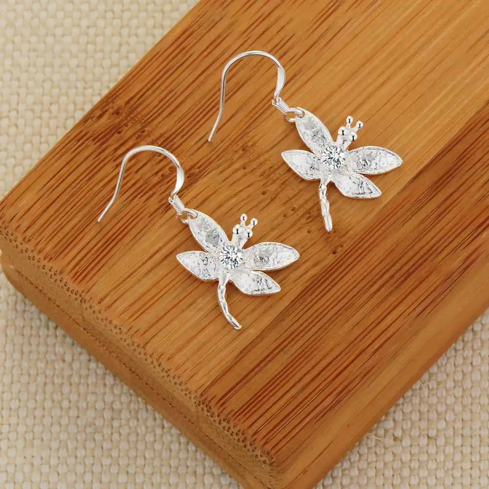 NEW 925 Sterling Silver Earrings Hot Hearts For Women Exquisite Student Girlfriend Jewelry Accessories Wedding Fashion Gift