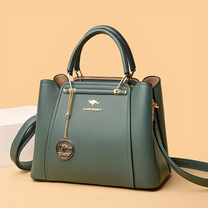 [Chic Tote Bag] Versatile Chic Black Tote Bag for Women | Polyester Lined, Zip Closure, Casual Style - Perfect for Everyday Use