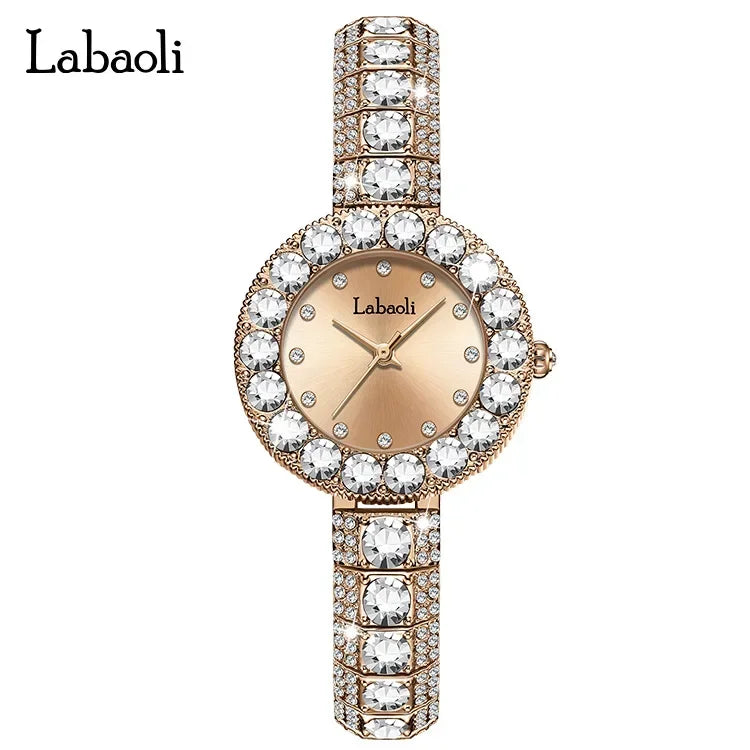 New Women's Wristwatch Retro Diamond Bracelet Business Ladies Luxury Watches Simple Gorgeous Quartz Watch