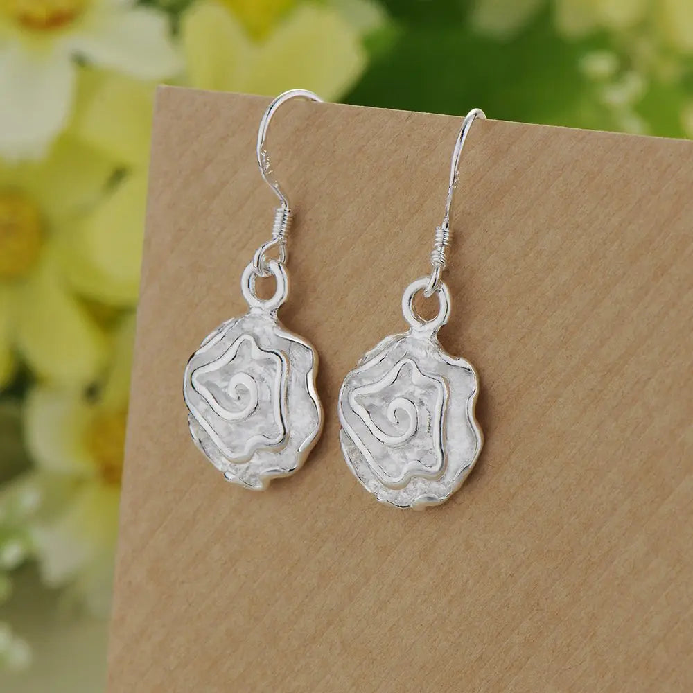 NEW 925 Sterling Silver Earrings Hot Hearts For Women Exquisite Student Girlfriend Jewelry Accessories Wedding Fashion Gift