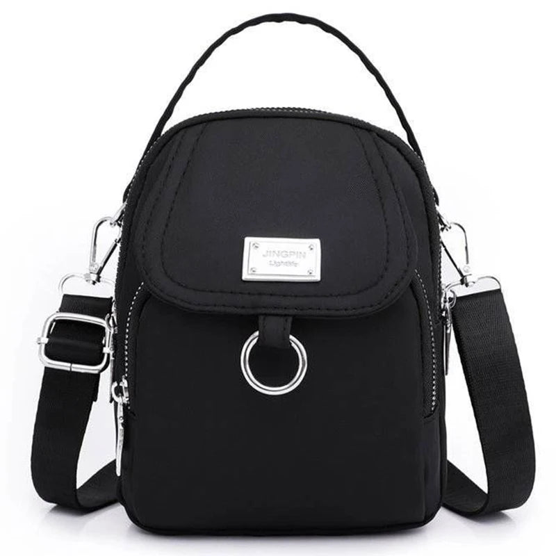Oxford fabric crossbody bag, single shoulder strap, suitable for both men and women, versatile canvas small bag