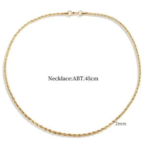 Stainless Steel Creative Chain Necklace