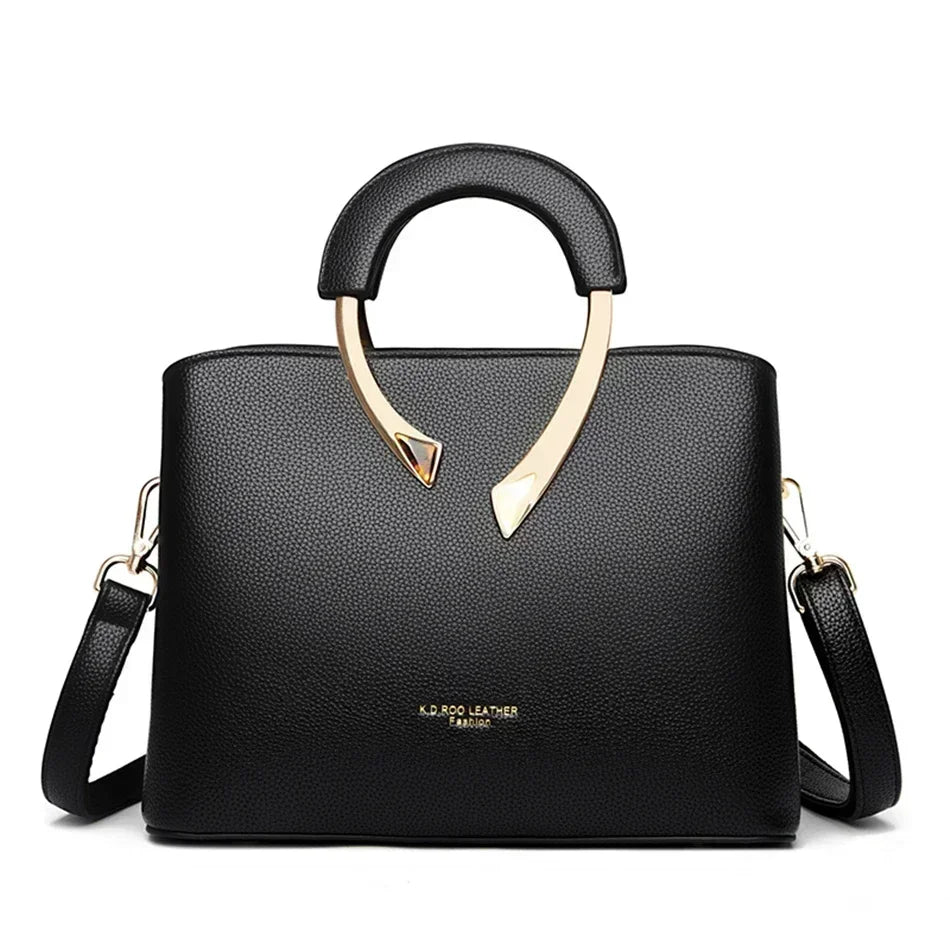 Luxury Handbags Women Bags Designer 3 Layers Soft Leather Shoulder Crossbody Sac Ladies Large Capacity Shopping Messenger Tote