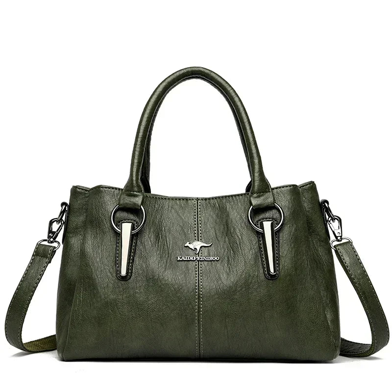 Luxury Handbags Women Bags Designer 3 Layers Soft Leather Shoulder Crossbody Sac Ladies Large Capacity Shopping Messenger Tote