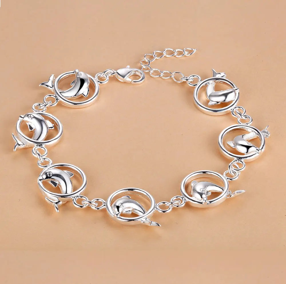 New 925 Sterling Silver Bracelet Bead High Quality Romance Chain For Women Fashion Engagement Party Wedding Jewelry Gift