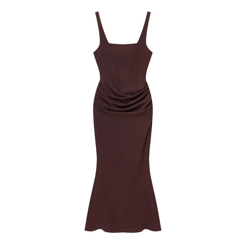 Women's Dress Black Fashionable Backless Bodycon Dress Women Slim Long Gown 2026 New Elegant Chic Lady Evening Party Vestidos