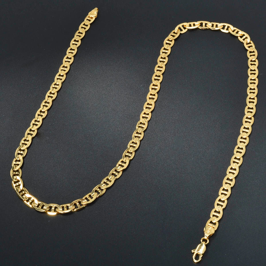 Chain Pig Nose Smooth Necklace for Men Women Hollow Out Long Copper Choker Clavicle Link Banquet Girl Summer Jewelry Accessory