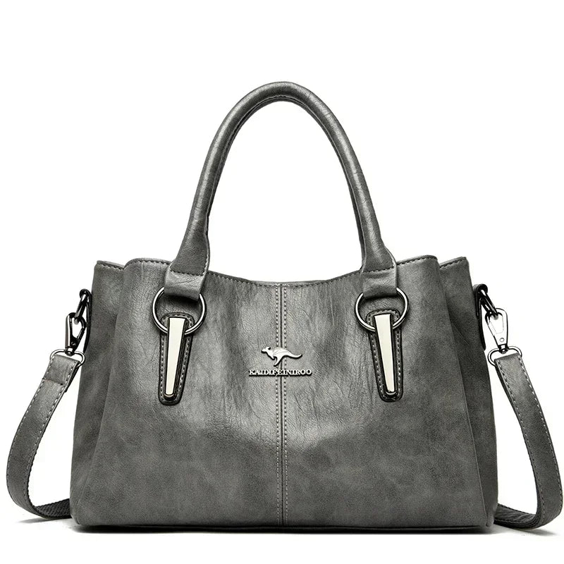 Luxury Handbags Women Bags Designer 3 Layers Soft Leather Shoulder Crossbody Sac Ladies Large Capacity Shopping Messenger Tote