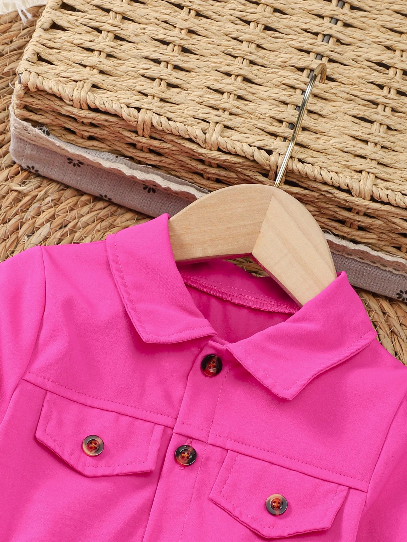 A New Fashionable Dress For Girls In Autumn And Winter A Two-Piece Set Of Rose-Red Workwear Long-Sleeved Dress With A Belt