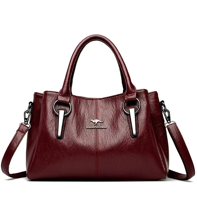 Luxury Handbags Women Bags Designer 3 Layers Soft Leather Shoulder Crossbody Sac Ladies Large Capacity Shopping Messenger Tote