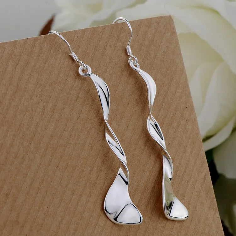 NEW 925 Sterling Silver Earrings Hot Hearts For Women Exquisite Student Girlfriend Jewelry Accessories Wedding Fashion Gift