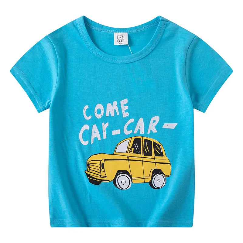 Children's Clothing Boys Girls T-Shirt Kids Clothes Cartoon Summer Tops Long Sleeve Baby Clothing Spring Cotton Ropa De Niña