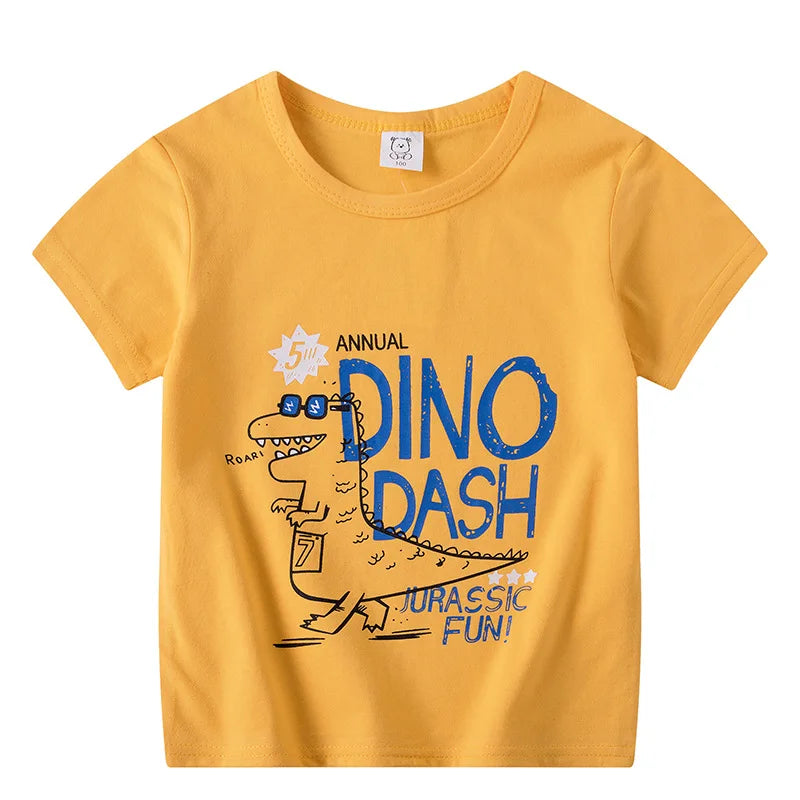 Children's Clothing Boys Girls T-Shirt Kids Clothes Cartoon Summer Tops Long Sleeve Baby Clothing Spring Cotton Ropa De Niña