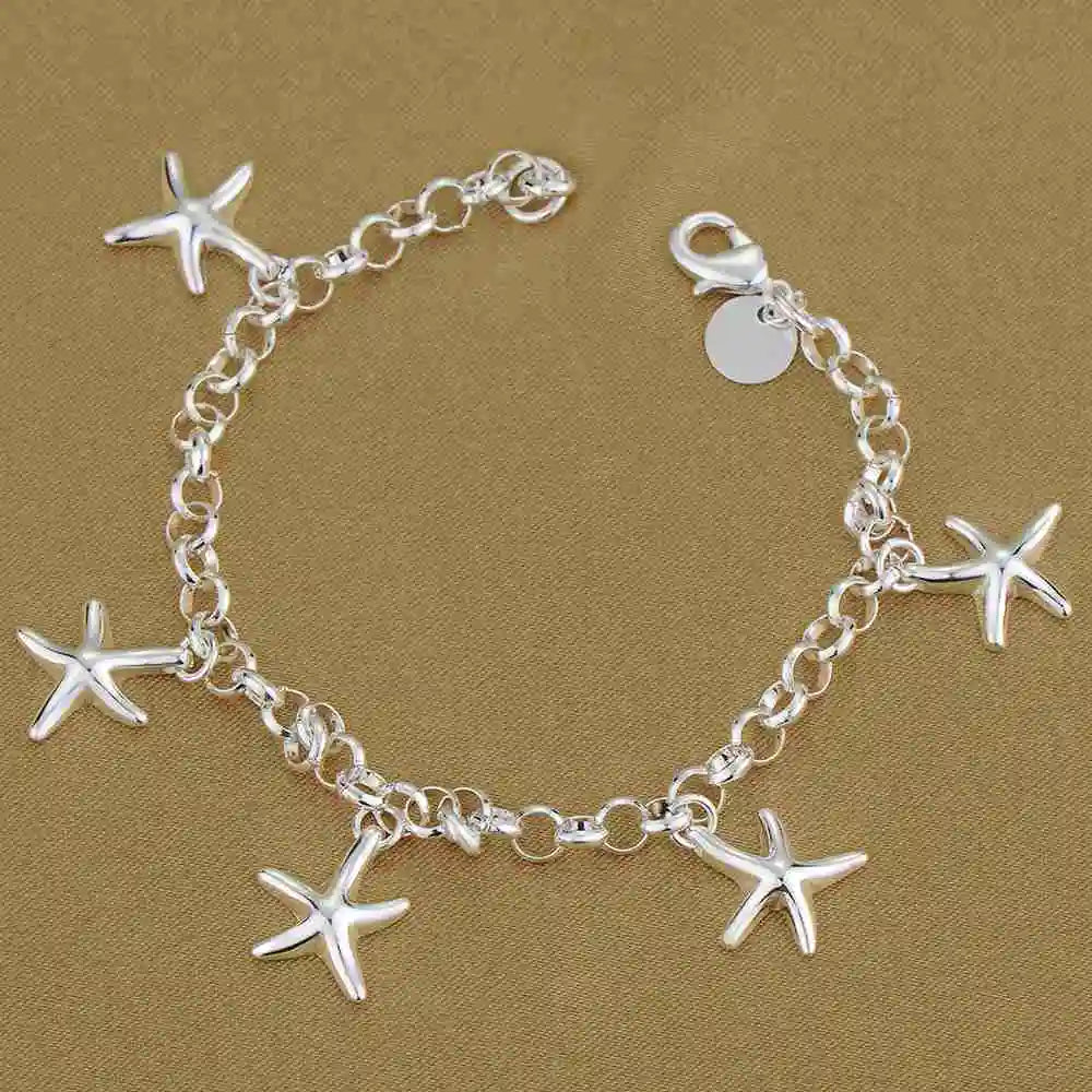 New 925 Sterling Silver Bracelet Bead High Quality Romance Chain For Women Fashion Engagement Party Wedding Jewelry Gift