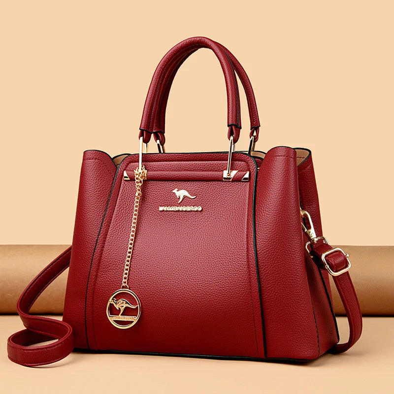 Luxury Handbags Women Bags Designer 3 Layers Soft Leather Shoulder Crossbody Sac Ladies Large Capacity Shopping Messenger Tote
