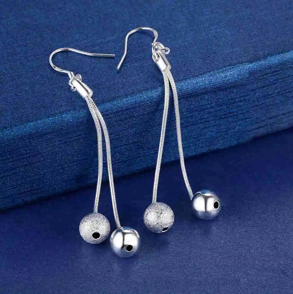 NEW 925 Sterling Silver Earrings Hot Hearts For Women Exquisite Student Girlfriend Jewelry Accessories Wedding Fashion Gift