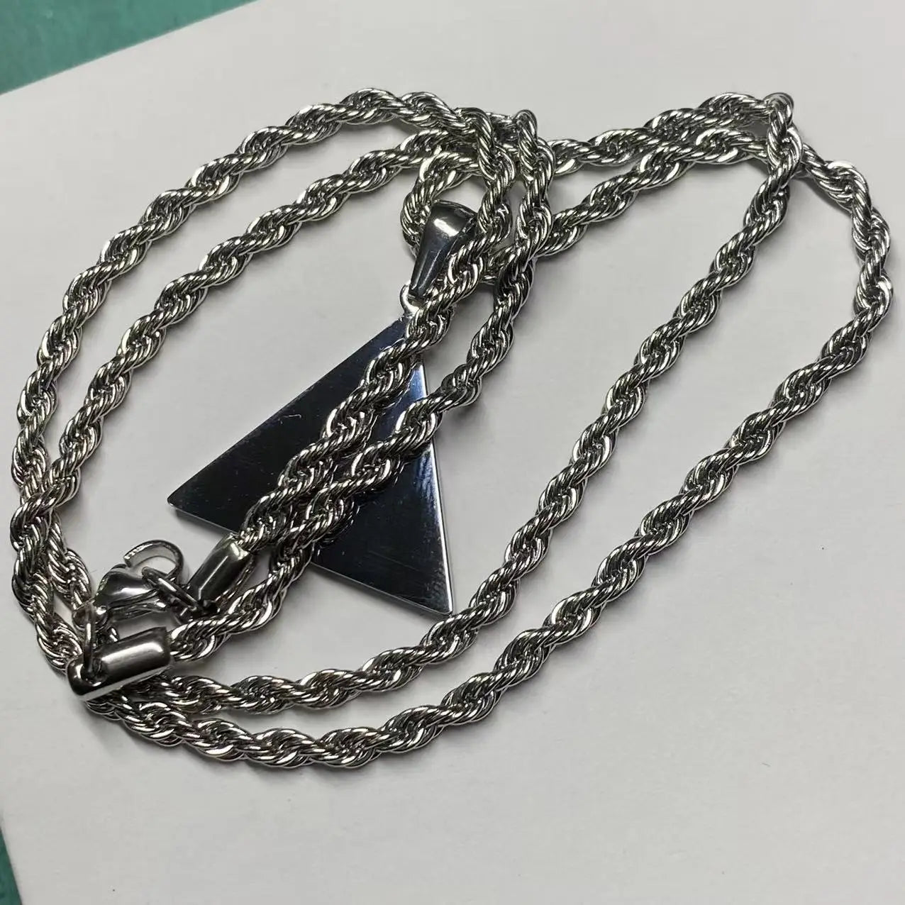Fashion Boutique Stainless Steel Necklace Hip Hop Style Male and Female Couple Necklace Rapper fan Gift