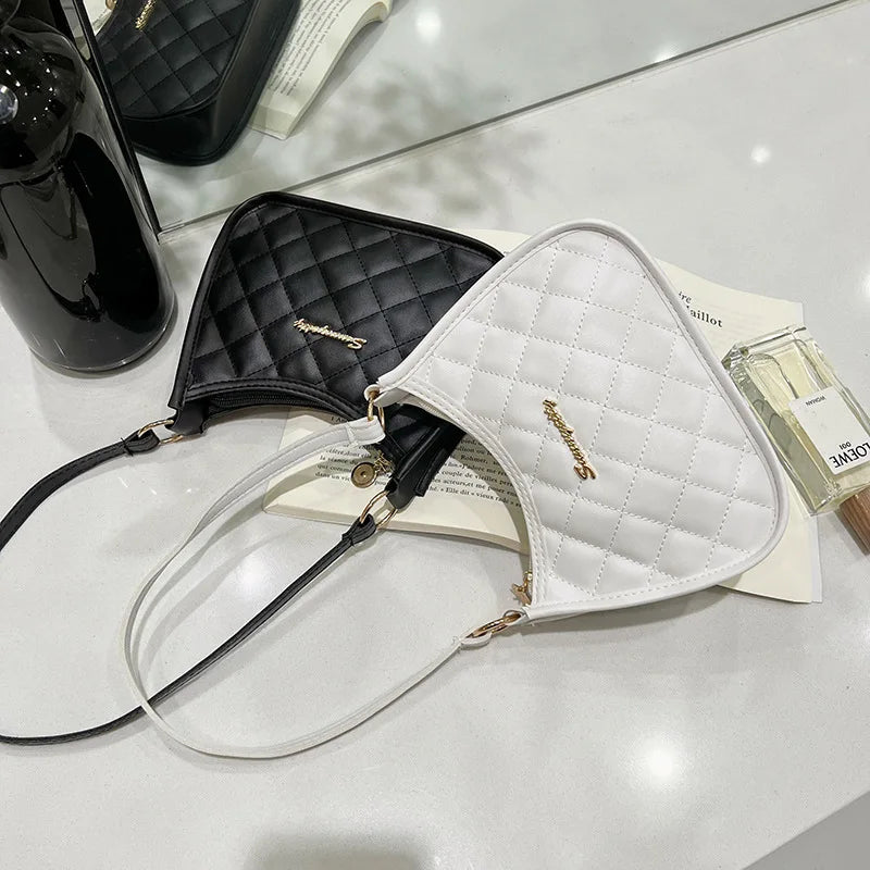 New Embroidered Underarm Bag New Women's Handbag Women's Fashion Versatile Simple Shoulder Bag