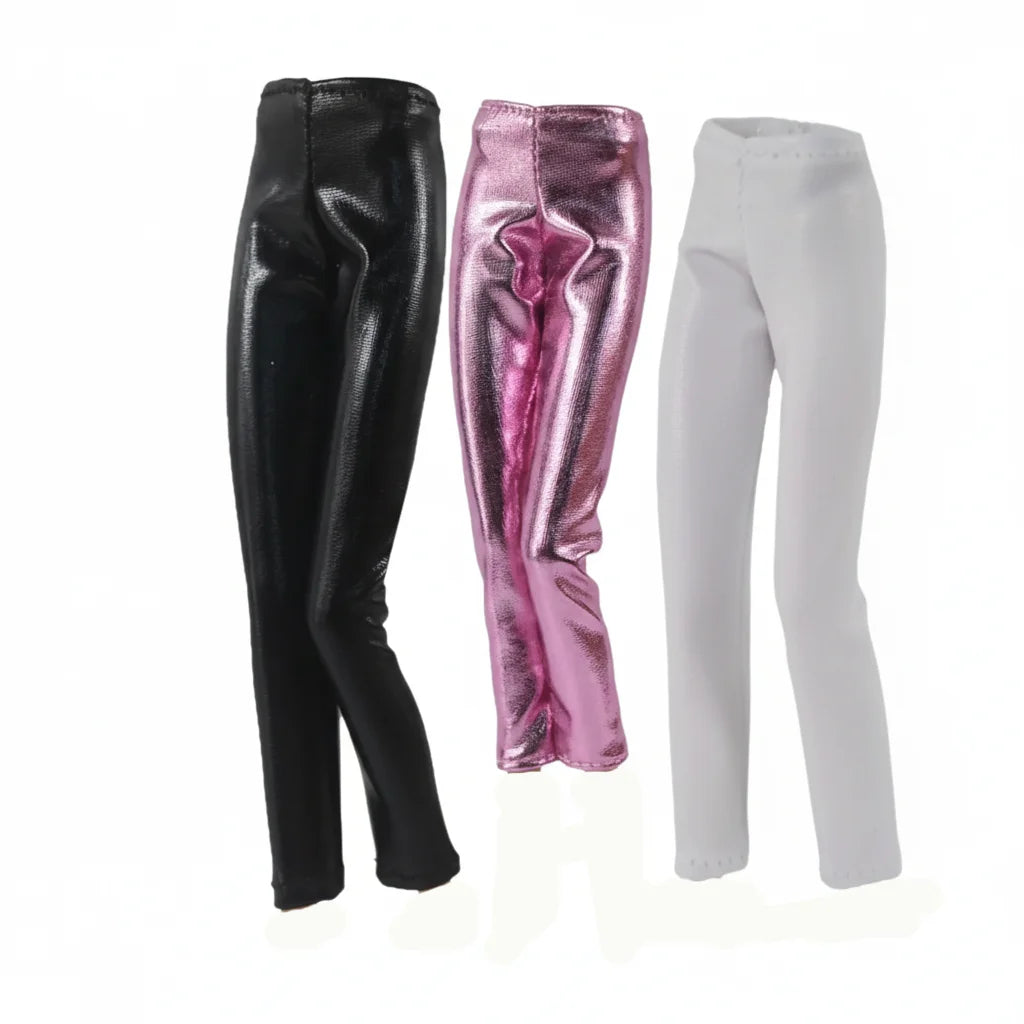 High Quality Fashion Floral Jeans Pants Casual Wears Doll Leather Pants Doll Clothes Skirts 11.5