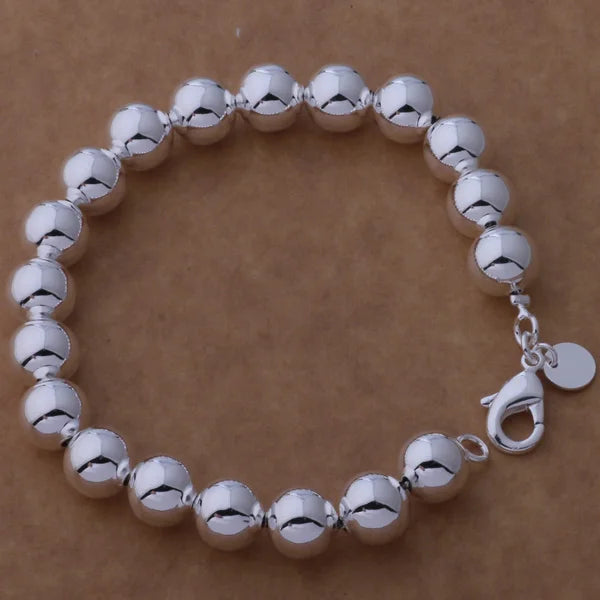 New 925 Sterling Silver Bracelet Bead High Quality Romance Chain For Women Fashion Engagement Party Wedding Jewelry Gift