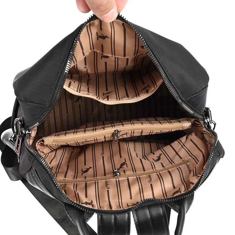 Women's Backpack Large Capacity Multifunctional Oxford Cloth Travel Backpack Bag Thickened Commuter Schoolbag Women's Multi-Back