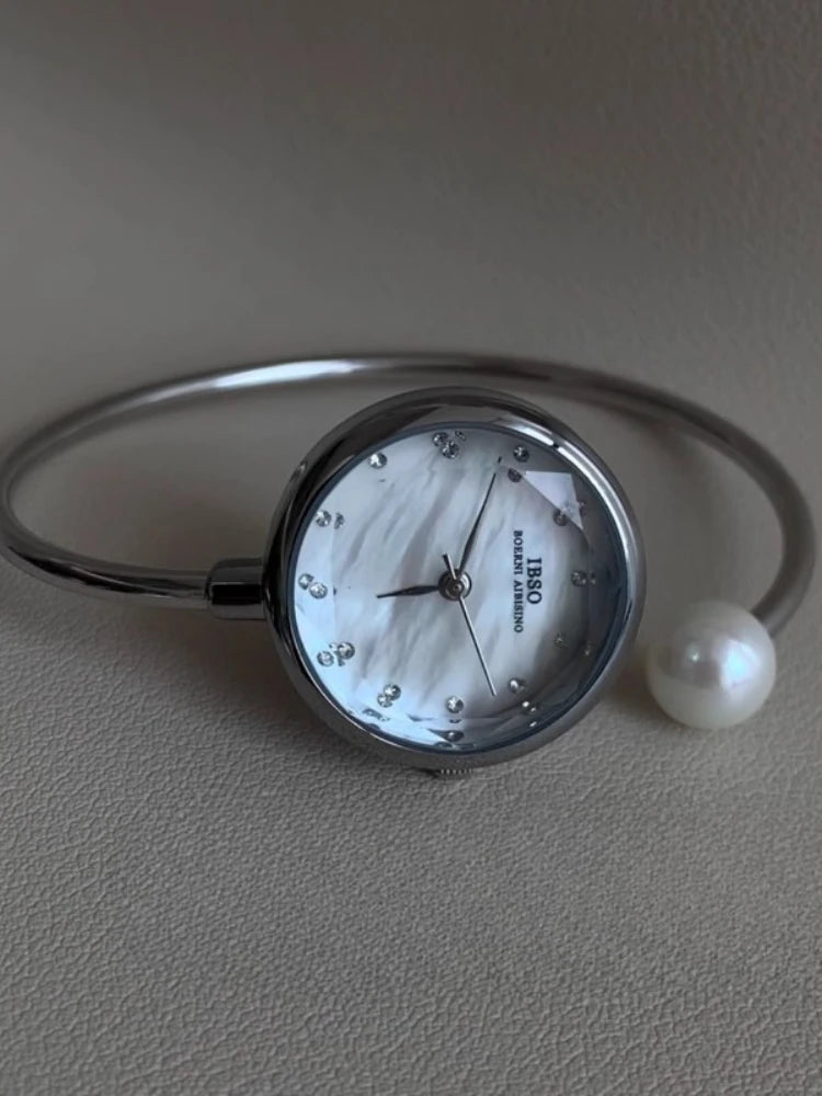 Y Mother of Pearl Bracelet Steel Belt High Gentle and Lovely Ladies Quartz Watch Temperament Niche Women's Watch