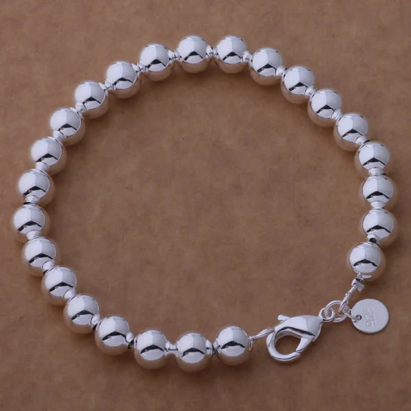 New 925 Sterling Silver Bracelet Bead High Quality Romance Chain For Women Fashion Engagement Party Wedding Jewelry Gift