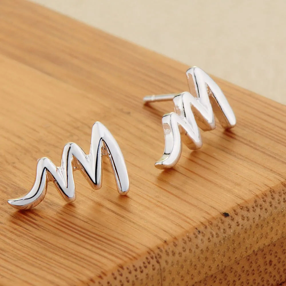 NEW 925 Sterling Silver Earrings Hot Hearts For Women Exquisite Student Girlfriend Jewelry Accessories Wedding Fashion Gift