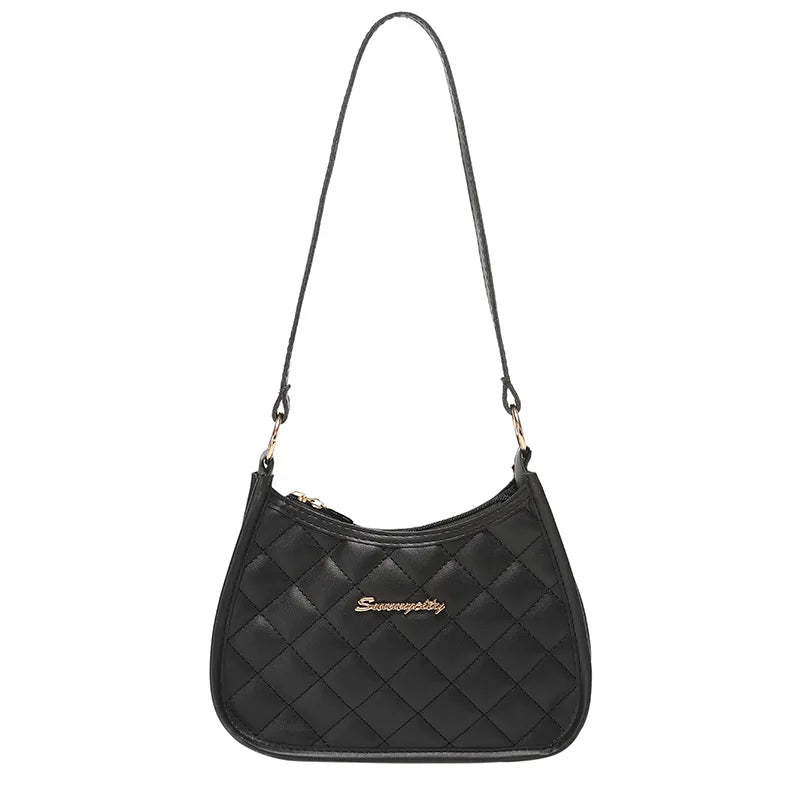 New Embroidered Underarm Bag New Women's Handbag Women's Fashion Versatile Simple Shoulder Bag