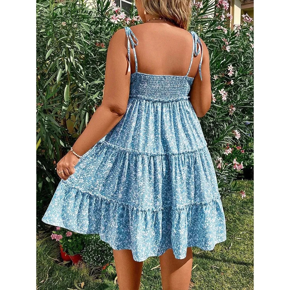 plus Size Women's Sling Ba Cutout ort Dr Ele Design Versatile Sle for Various Ocns 00% Other Material