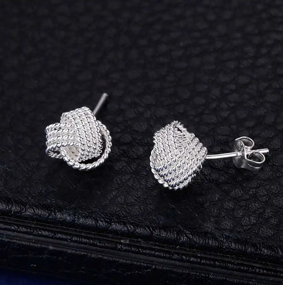 NEW 925 Sterling Silver Earrings Hot Hearts For Women Exquisite Student Girlfriend Jewelry Accessories Wedding Fashion Gift