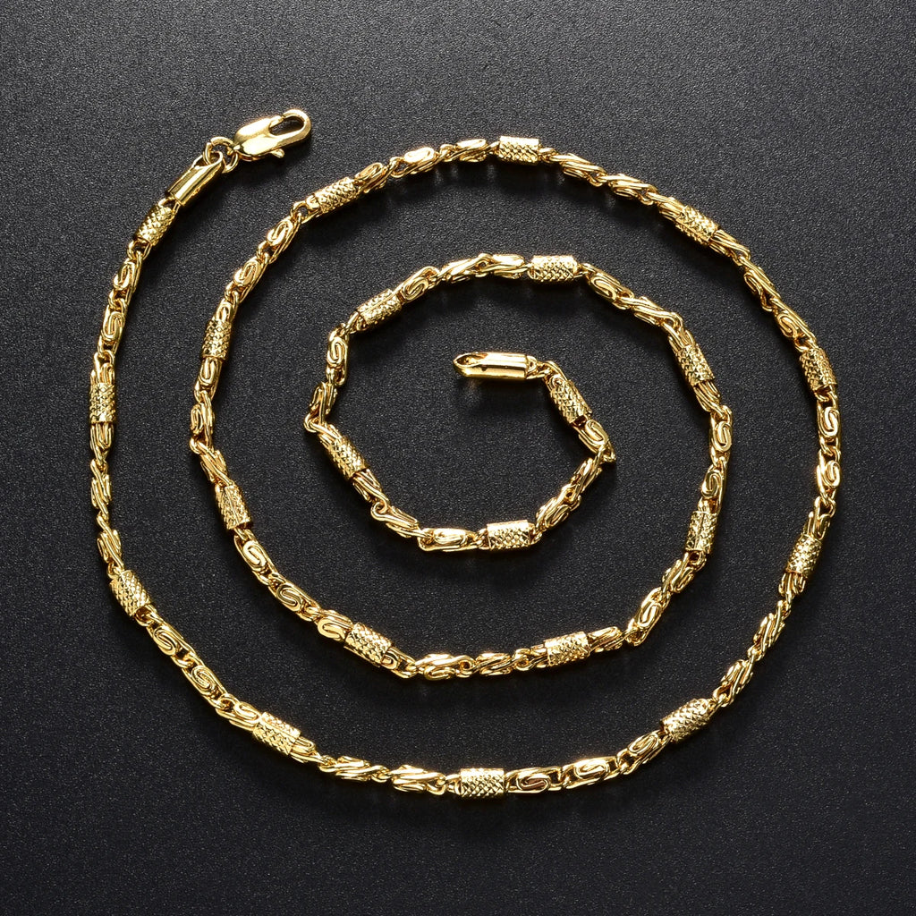 Luxury Gold Plated Chain Necklace for Women Men 2025 Trendy Jewelry Elegant Statement Piece Party Wedding Gift Fashion Accessory