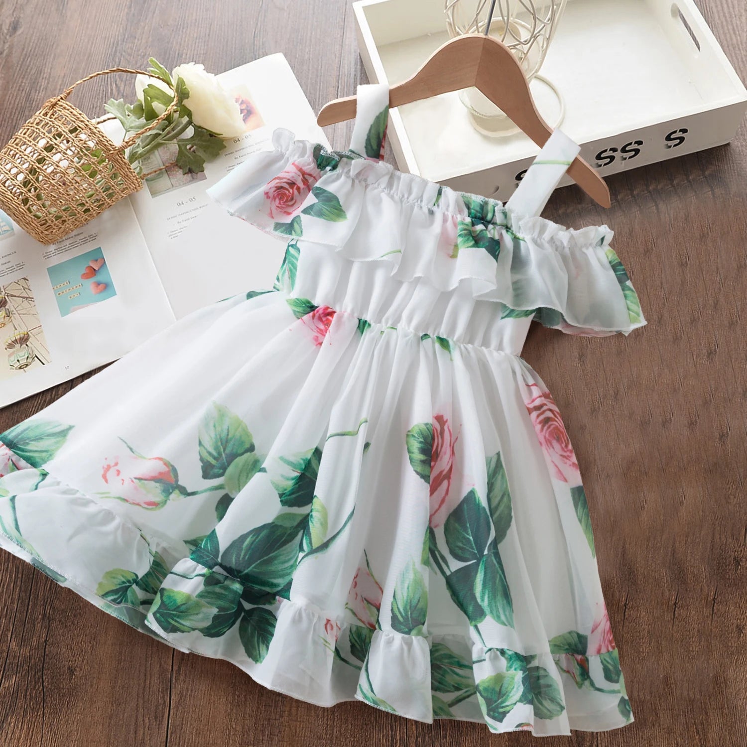 2024 New Summer Dress for Girls 2 3 6 Yrs Tulle Casual Baby Clothes Birthday Party Princess Dress Holiday/Vacation Kid's Clothes