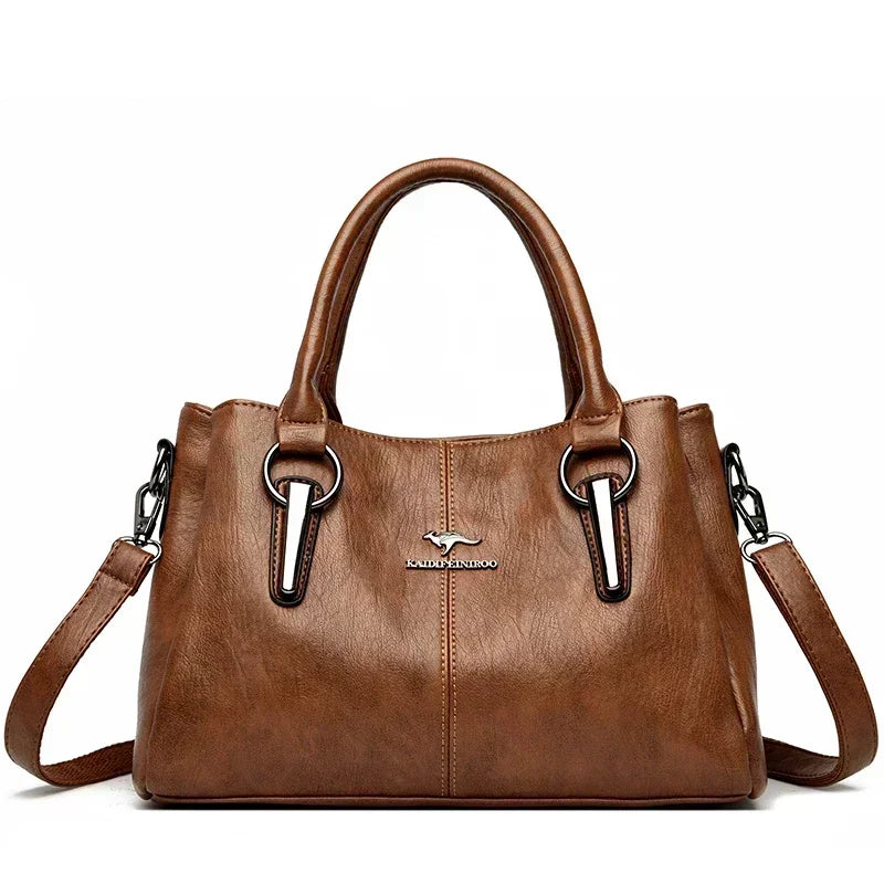 Luxury Handbags Women Bags Designer 3 Layers Soft Leather Shoulder Crossbody Sac Ladies Large Capacity Shopping Messenger Tote