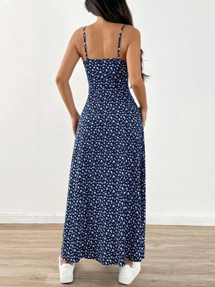 Halter Dress Set Long Dresses For Women Backless Slim Vestidos Elegant Ladies Skirt Summer Beach Skirts Sexy Party Dress