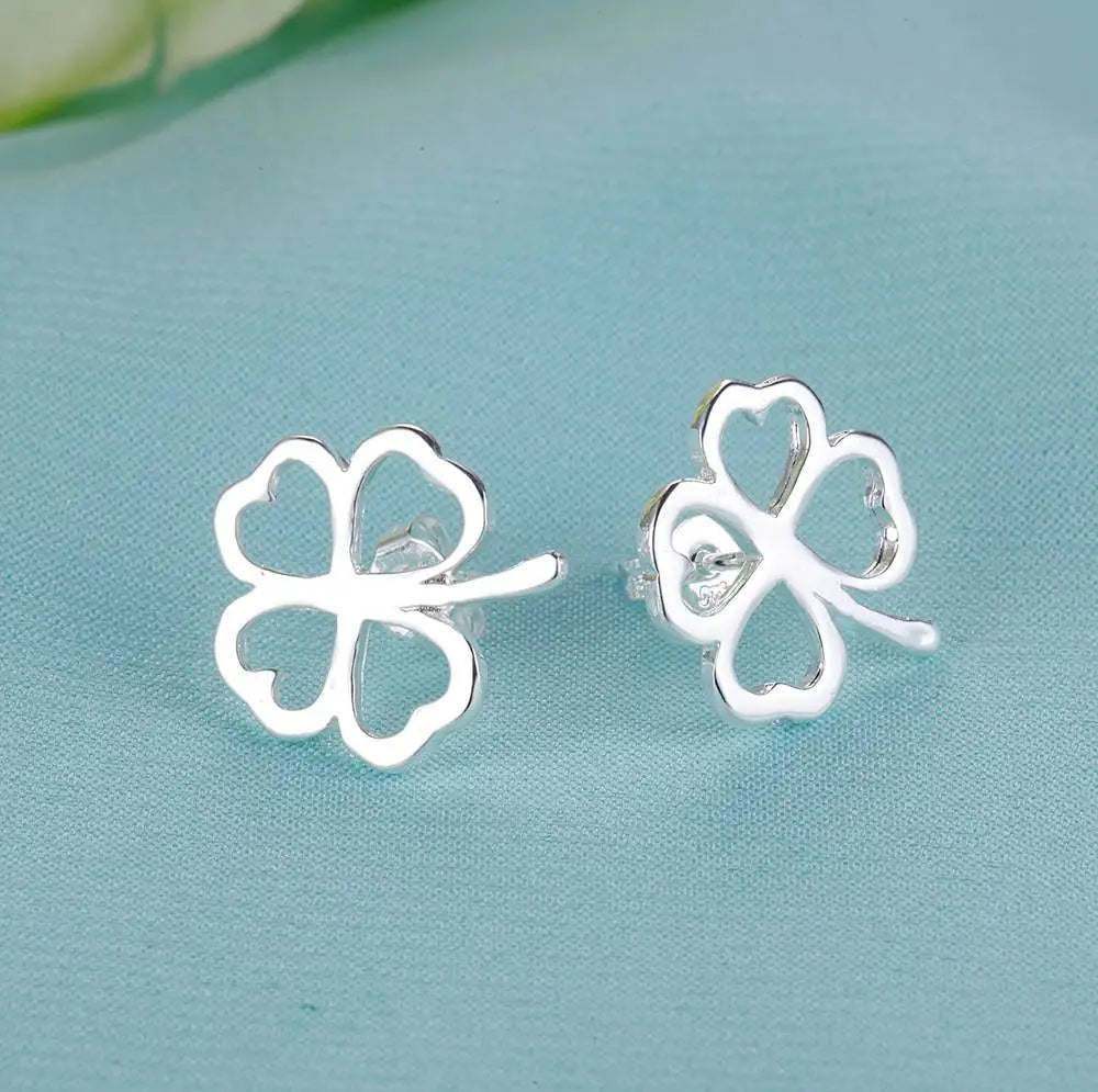 NEW 925 Sterling Silver Earrings Hot Hearts For Women Exquisite Student Girlfriend Jewelry Accessories Wedding Fashion Gift