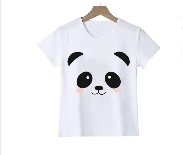 2025 T Shirt For Girls Birthday Baby Panda Children Clothing Tgirl Cute Bear Graphic T Shirts Kids Clothes Boys T