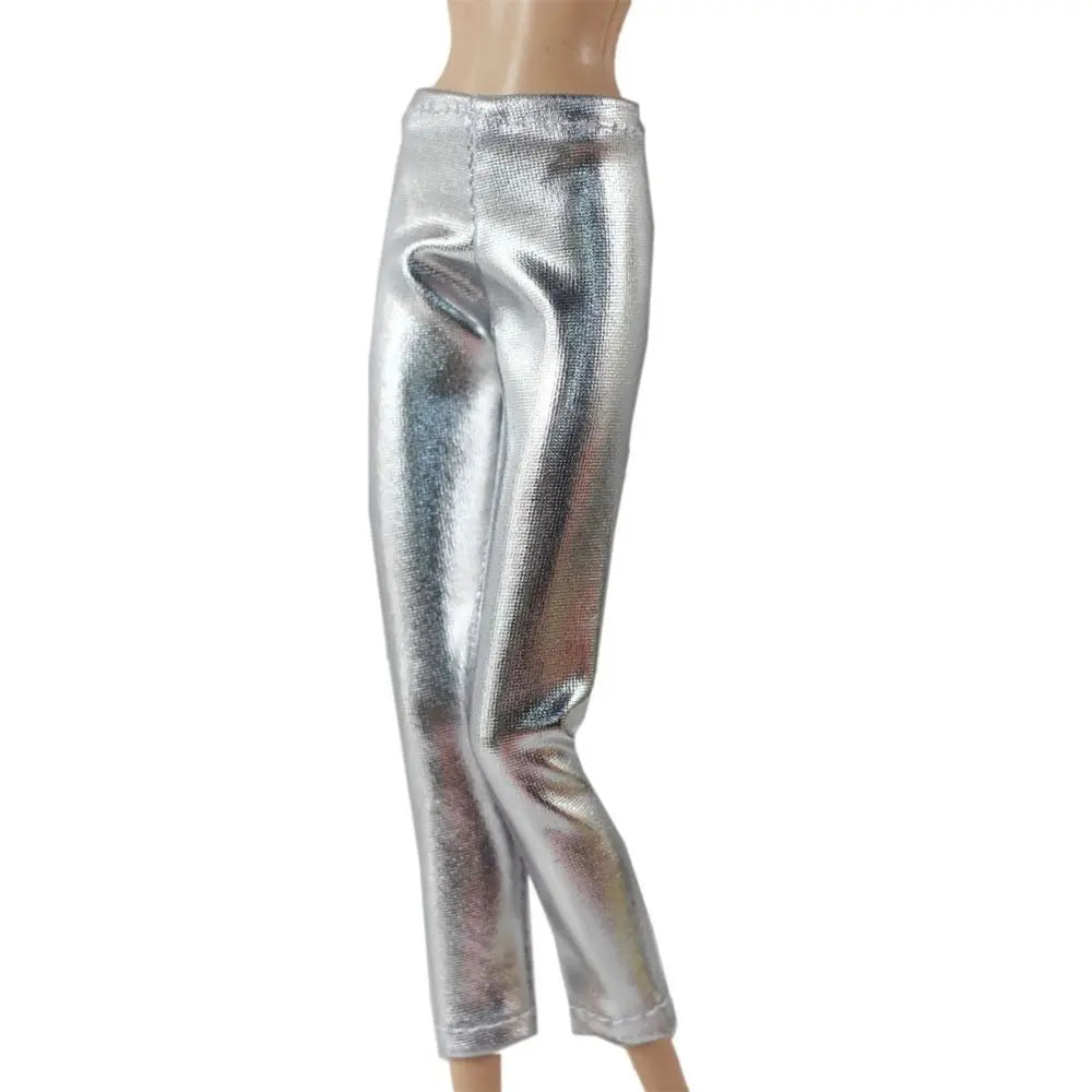 High Quality Fashion Floral Jeans Pants Casual Wears Doll Leather Pants Doll Clothes Skirts 11.5