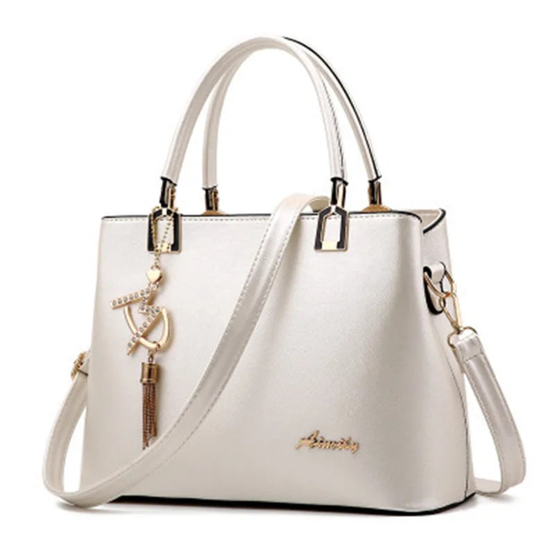 Women Handbag Patchwork Shoulder Messenger Office Work PU Leather Women Bag Ladies Luxury Handbag Vintage Large Shoulder Bag