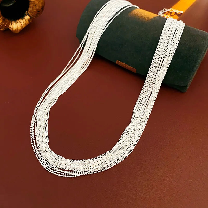 Metal Chain Necklace European And American Style Personalized Fashion Clavicle Chain Ladies Girls Travel Wedding Accessories