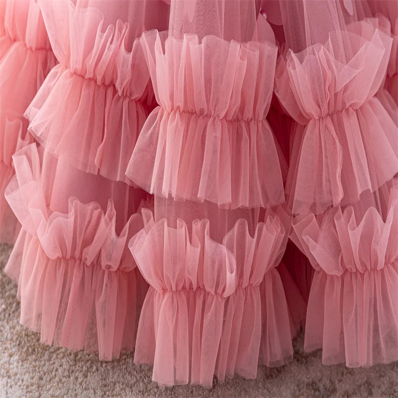 0-5-year-old toddler BABY DRESSES New Type One-year-old birthday party Dress official baby girl Christmas dress