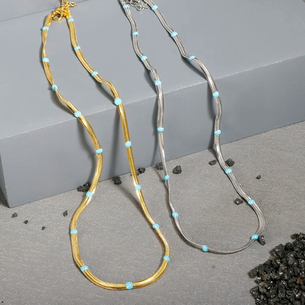 Stainless Steel Creative Chain Necklace