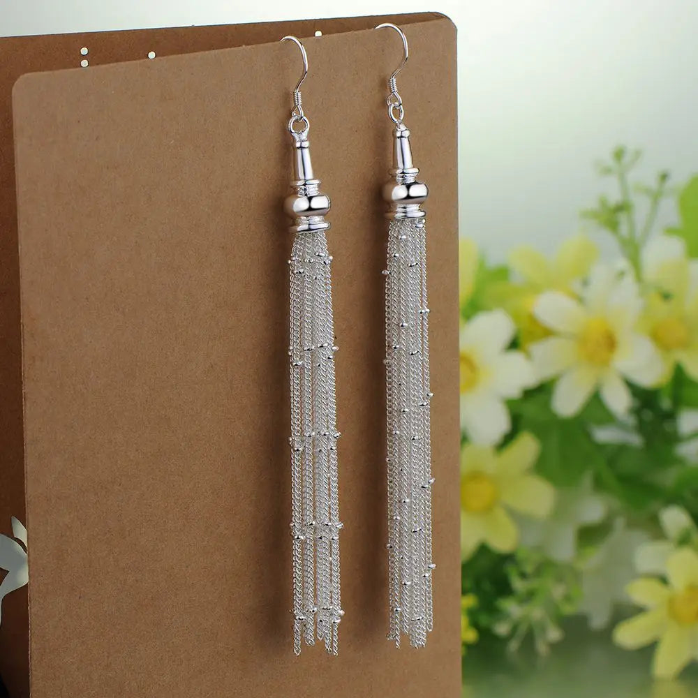 NEW 925 Sterling Silver Earrings Hot Hearts For Women Exquisite Student Girlfriend Jewelry Accessories Wedding Fashion Gift